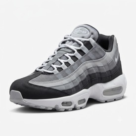Sneaker Rétro Gris Dégradé